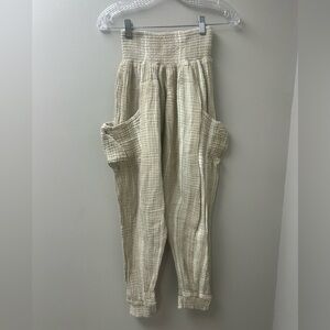 Free People Boho Walk on the Fire Harem Pants